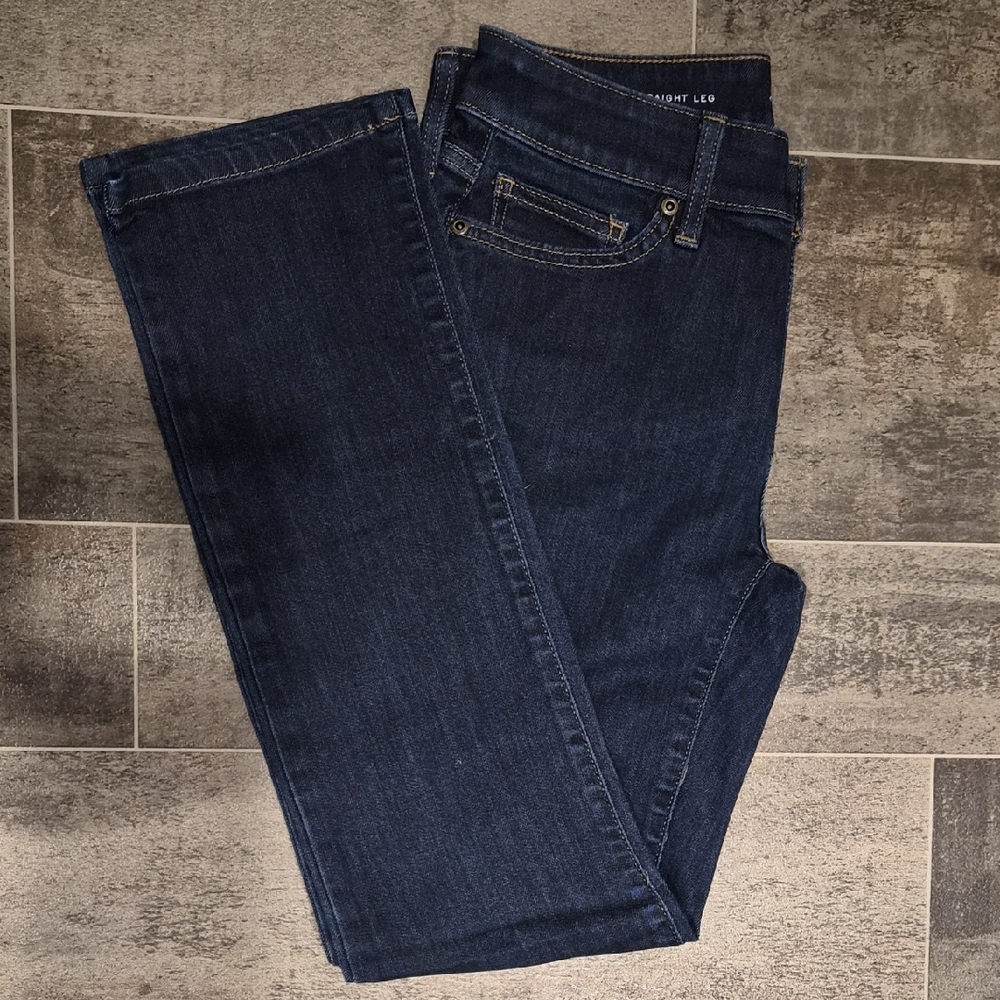 St. John's Bay Women's Deep Indigo Straight Leg Jeans